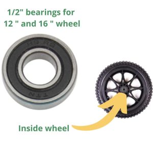 Walkin Wheelchair Bearing - for 12" and 16" Wheels Replacement (single)
