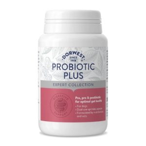 Dorwest Probiotic Plus for Dogs - Supports Optimal Gut Function - 100 or 200 Capsules