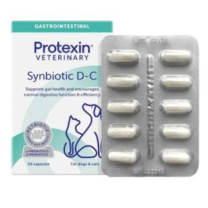 Protexin Synbiotic D-C - Gastrointestinal Support for Dogs 50 Capsules