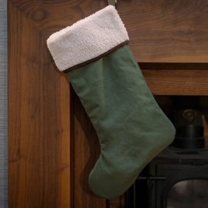 Canvas Christmas Stocking - Olive