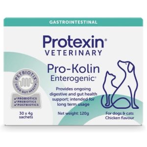 Protexin Pro-Kolin Enterogenic - Pre & Probiotic Powder for Dogs 30 or 60 Sachets